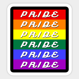 Rainbow flag Gay Pride Sticker